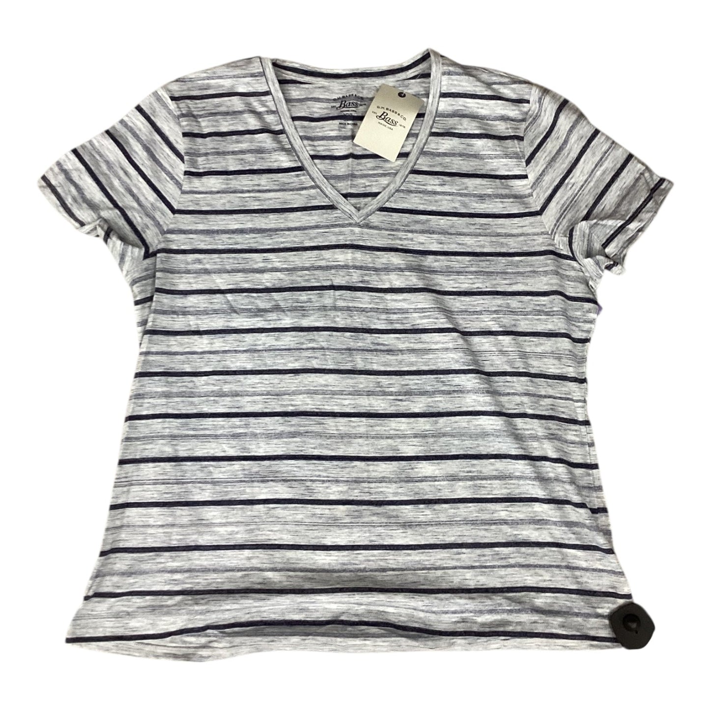 Top Ss By Bass In Striped Pattern, Size:2X