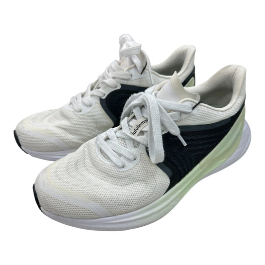 Shoes Athletic By Lululemon In Cream & Green, Size:8.5