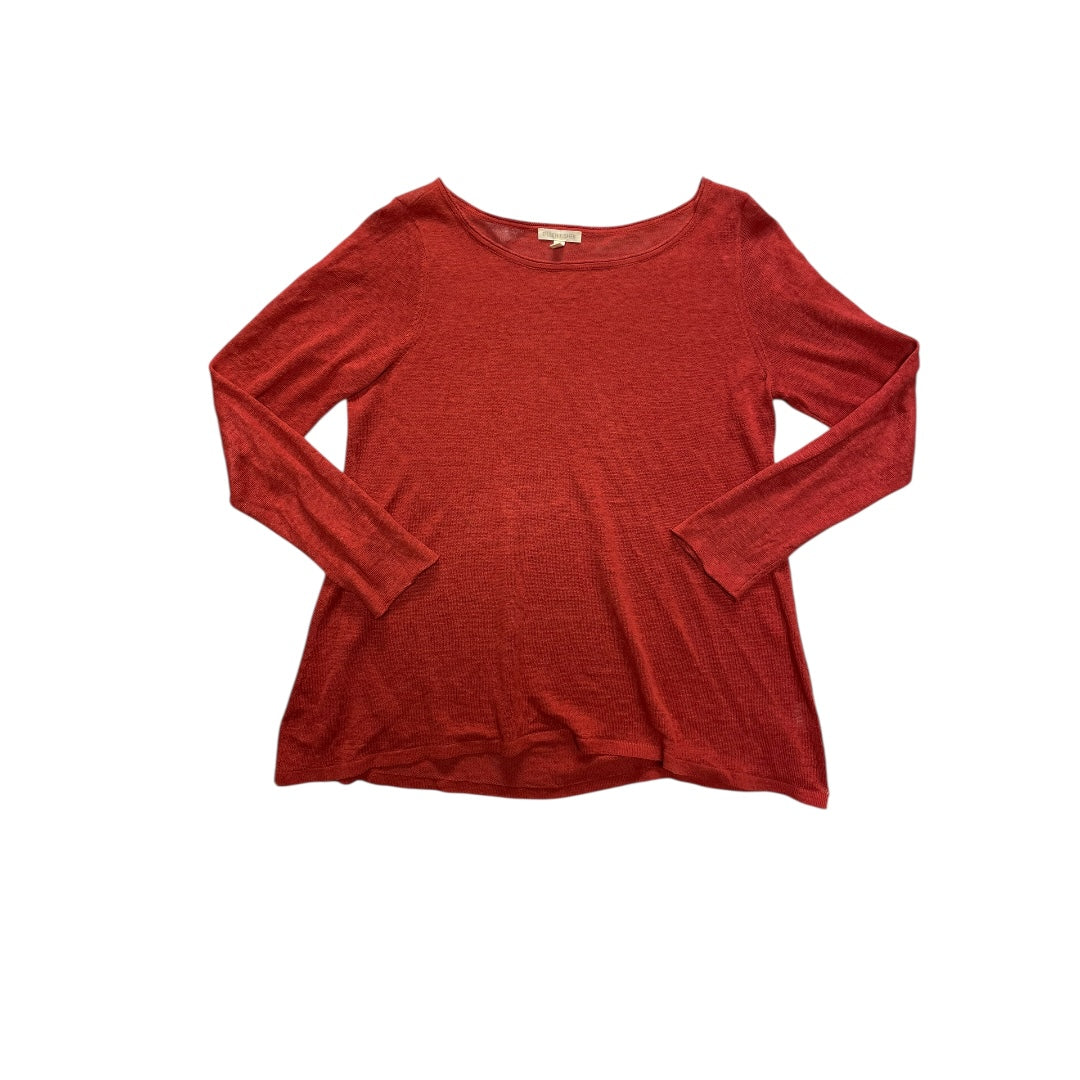 Top Ls Designer By Eileen Fisher In Red, Size:S