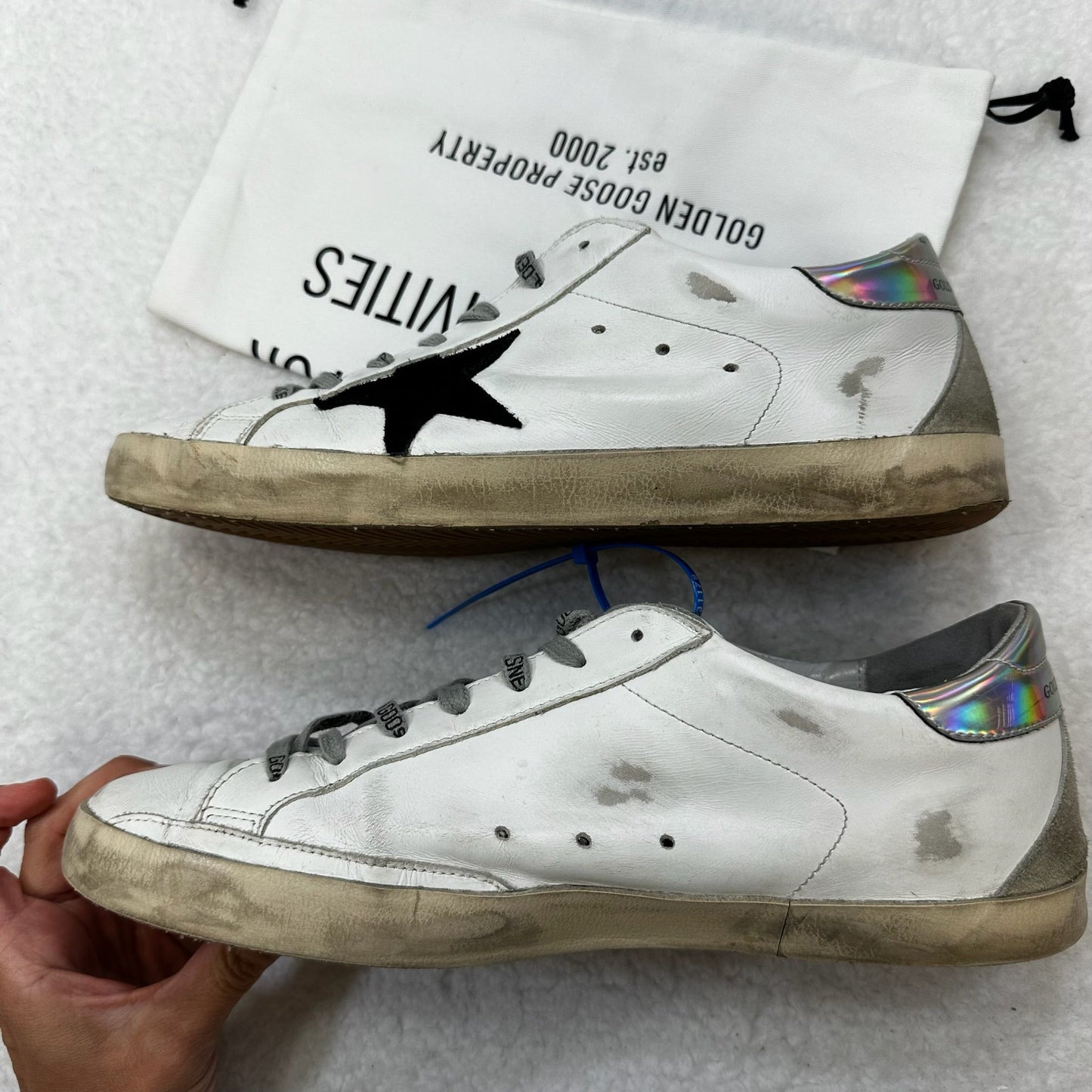 White Shoes Athletic Golden Goose, Size size 44/ men’s 11