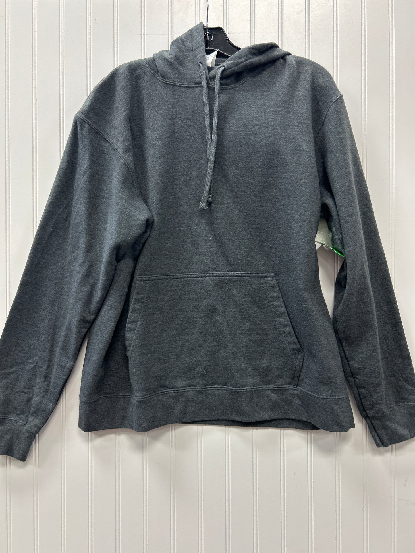 Sweatshirt Hoodie By Port & Company In Grey, Size:L