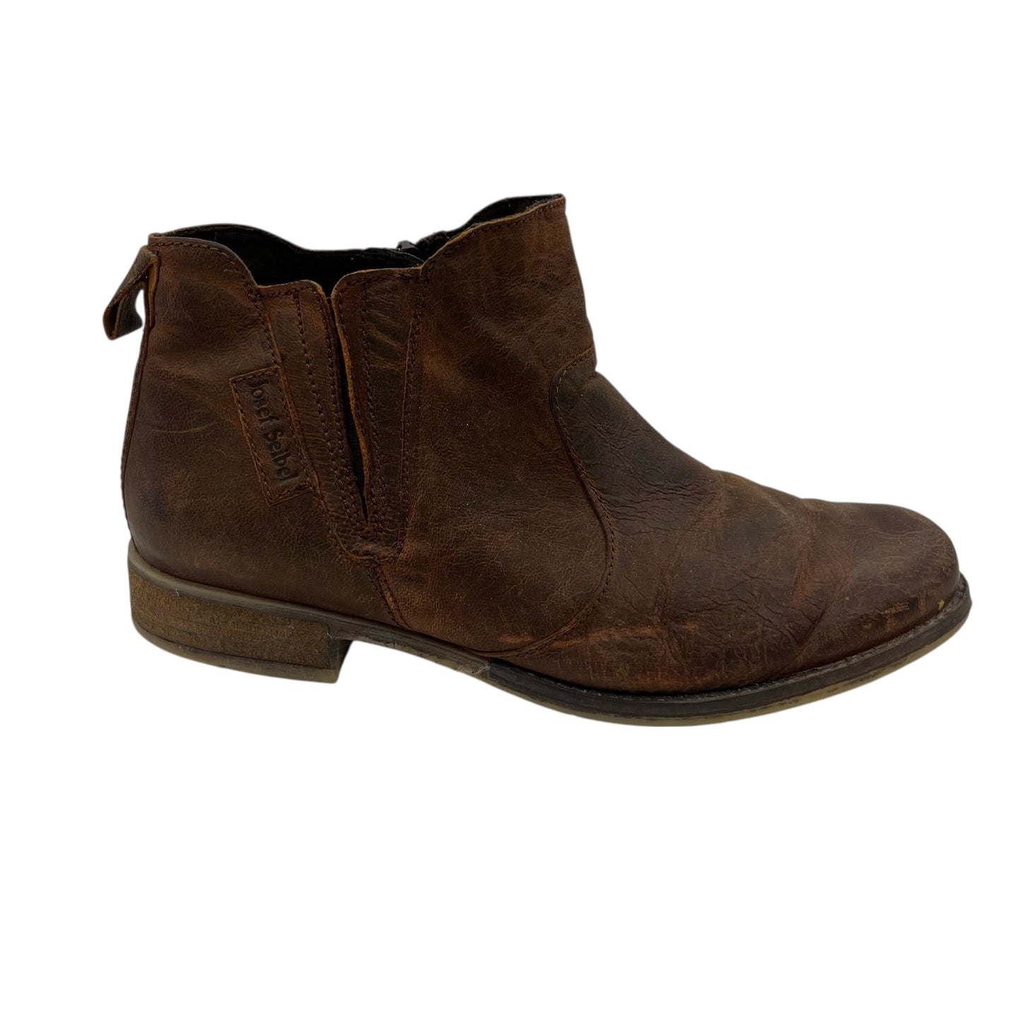 Boots Ankle Flats By Josef Seibel In Brown, Size:9