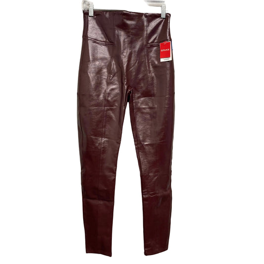 Pants Leggings By Spanx In Maroon, Size:M