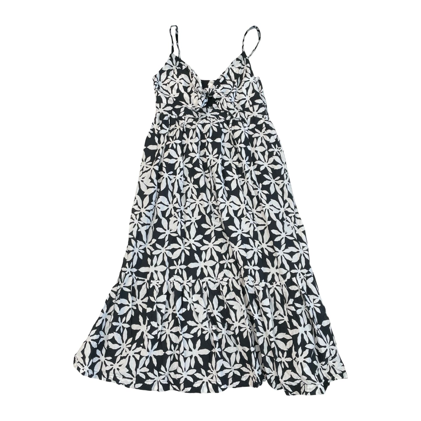 Dress Casual Maxi By J. Crew In Black & White, Size:4