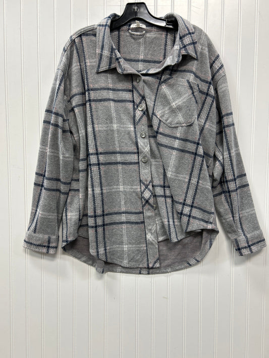 Jacket Fleece By Maurices In Grey, Size:Xl