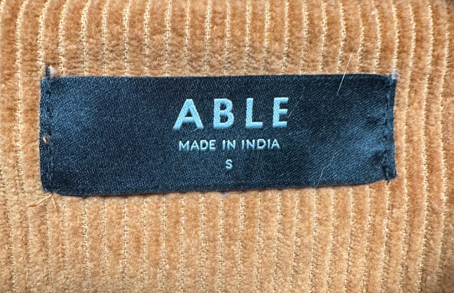 Jacket Shirt By Able In Brown, Size: S