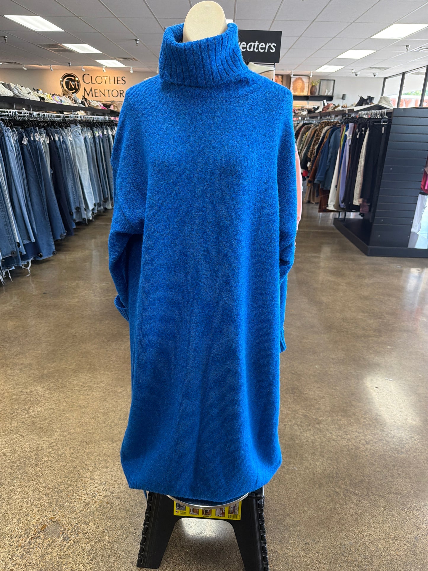 Dress Casual Midi By Daily Practice By Anthropologie In Blue, Size:M