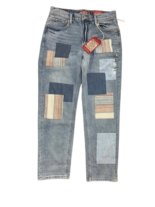 Jeans Straight By Lucky Brand In Blue Denim, Size:4