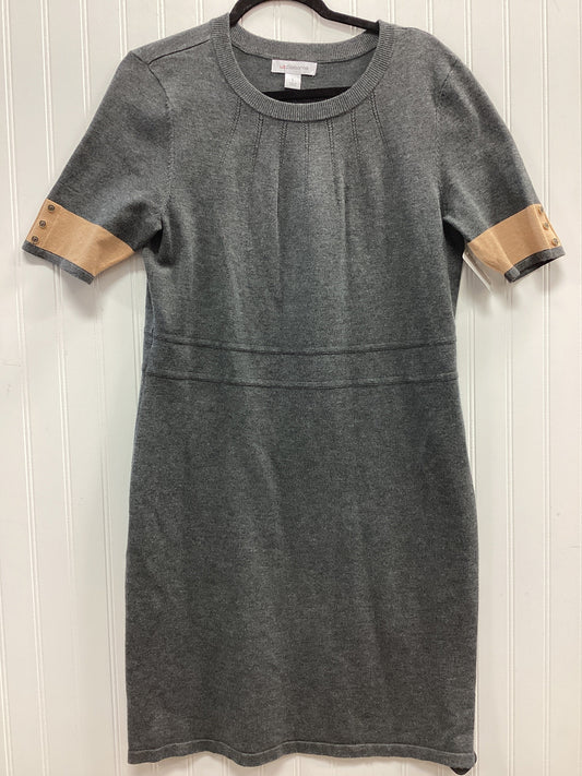 Dress Sweater By Liz Claiborne In Grey, Size:L