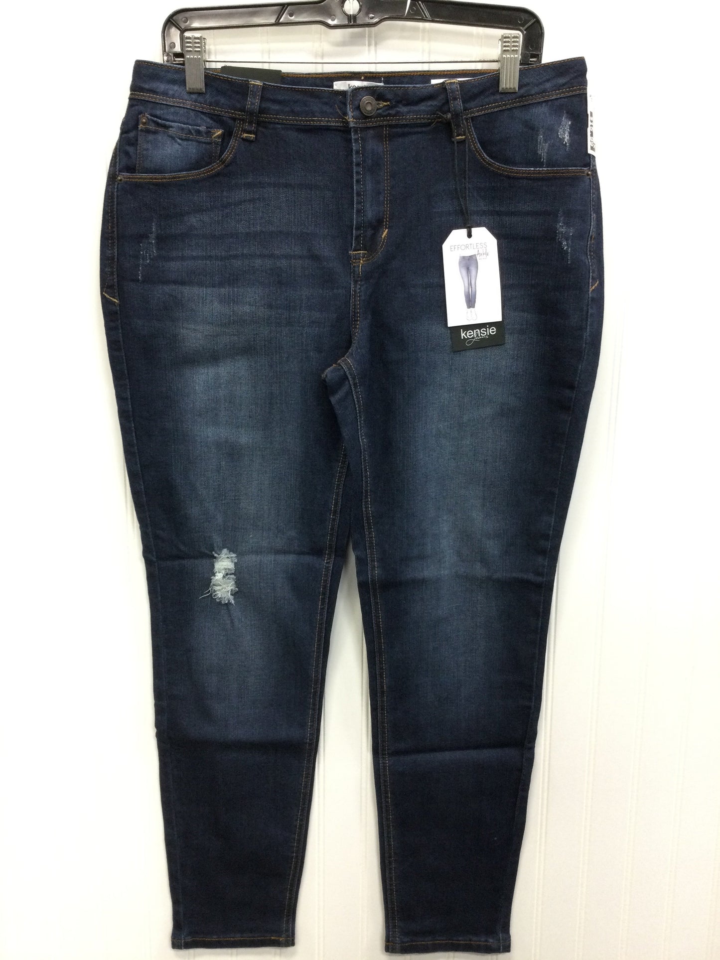 Jeans Skinny By Silver In Blue Denim, Size:14