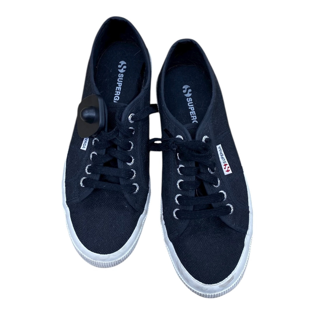 Shoes Sneakers By Superga In Black, Size:6.5
