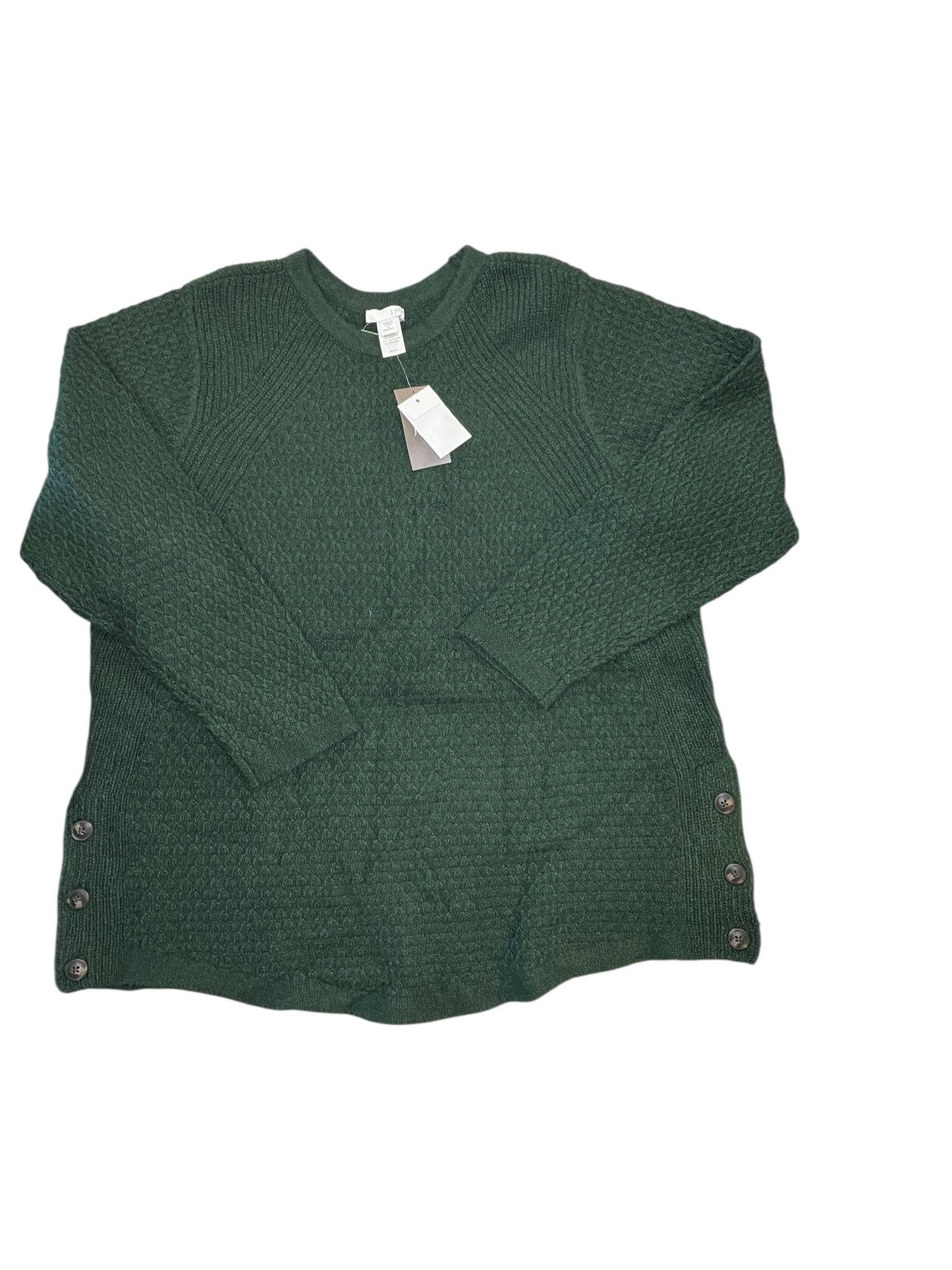 Sweater By J. Jill In Green, Size:1X