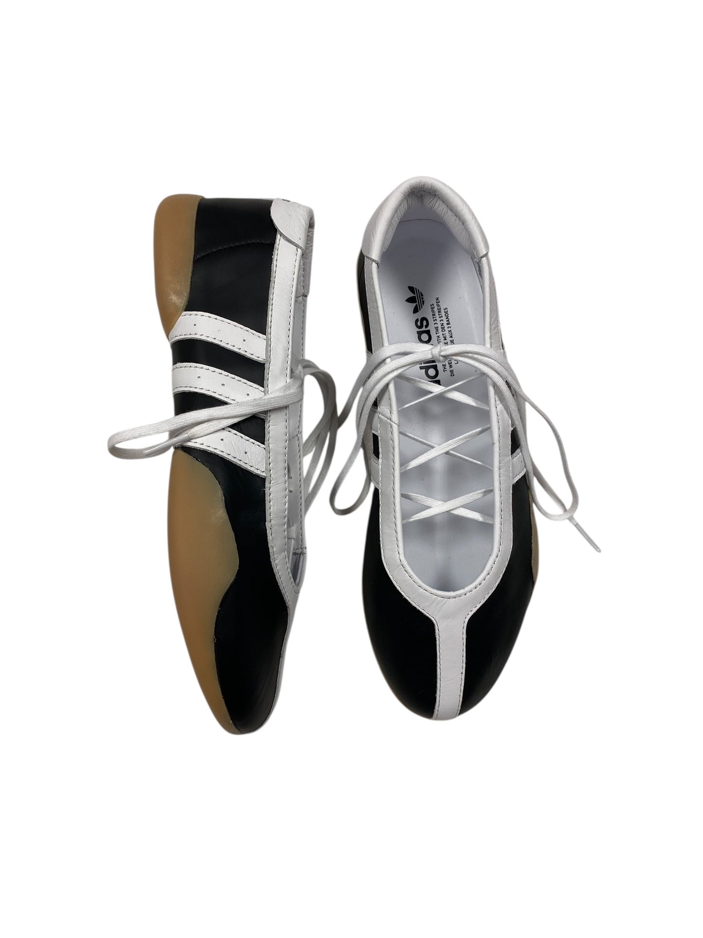 Shoes Flats By Adidas In Black & White, Size:10