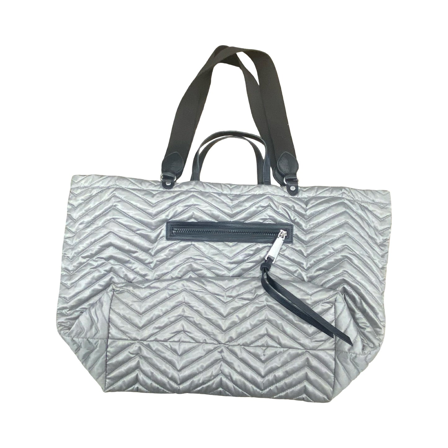Handbag Designer By Rebecca Minkoff In Silver, Size:Large