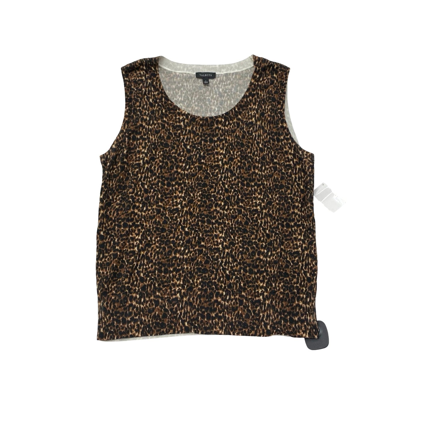 Top Sleeveless By Talbots In Animal Print, Size:S