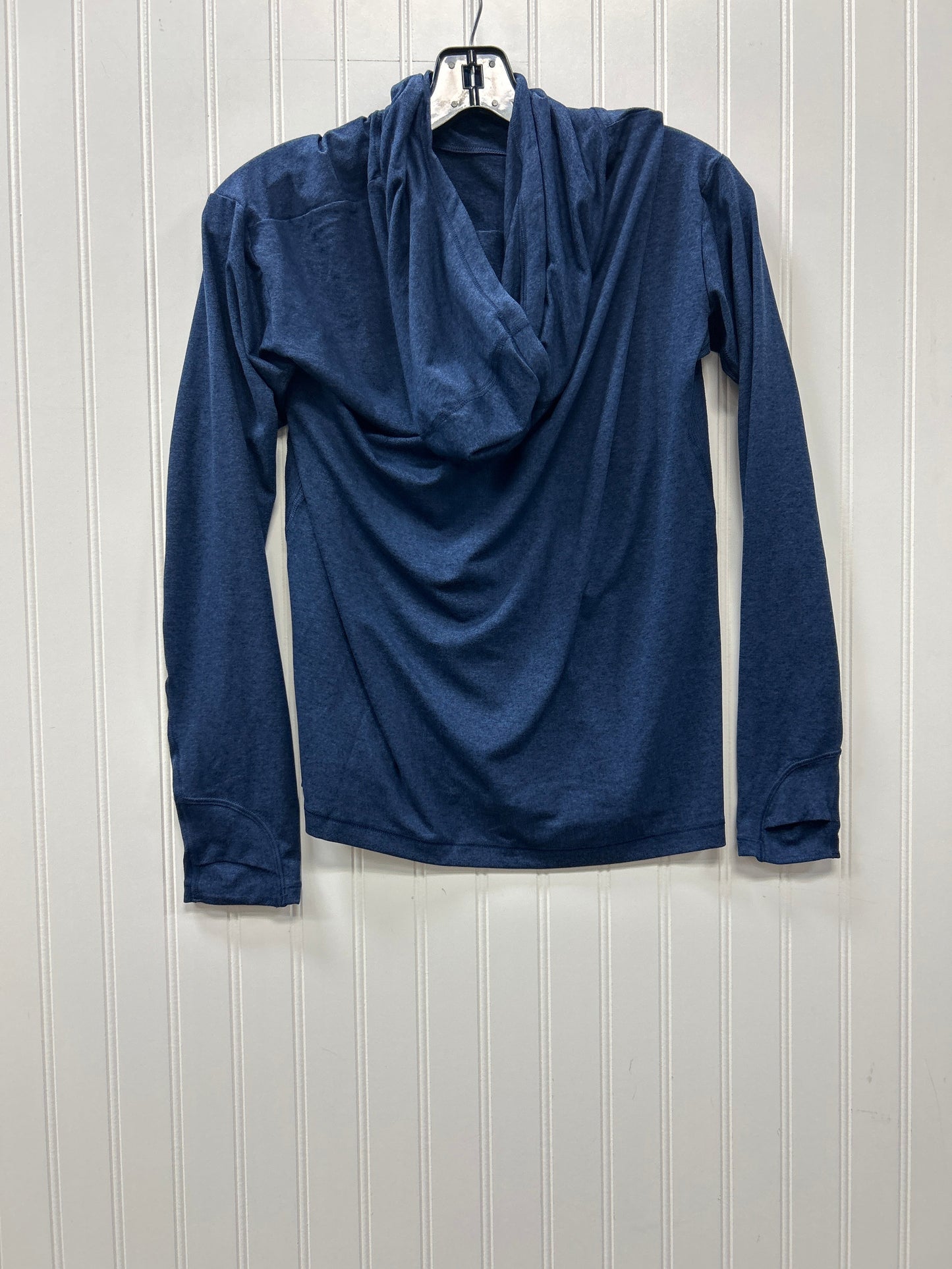 Athletic Top Ls Hoodie By Athleta In Navy, Size:Xs
