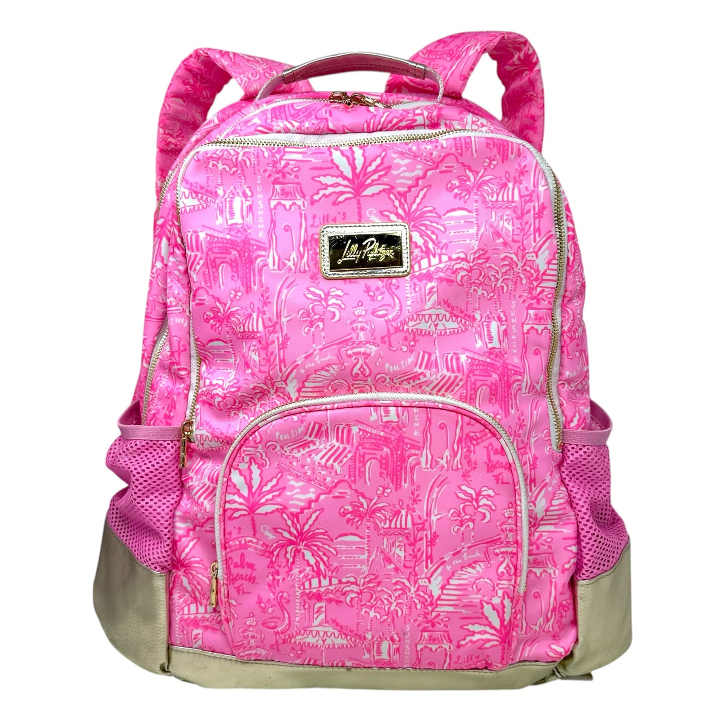Palm Beach Playground Backpack Designer By Lilly Pulitzer, Size: Large