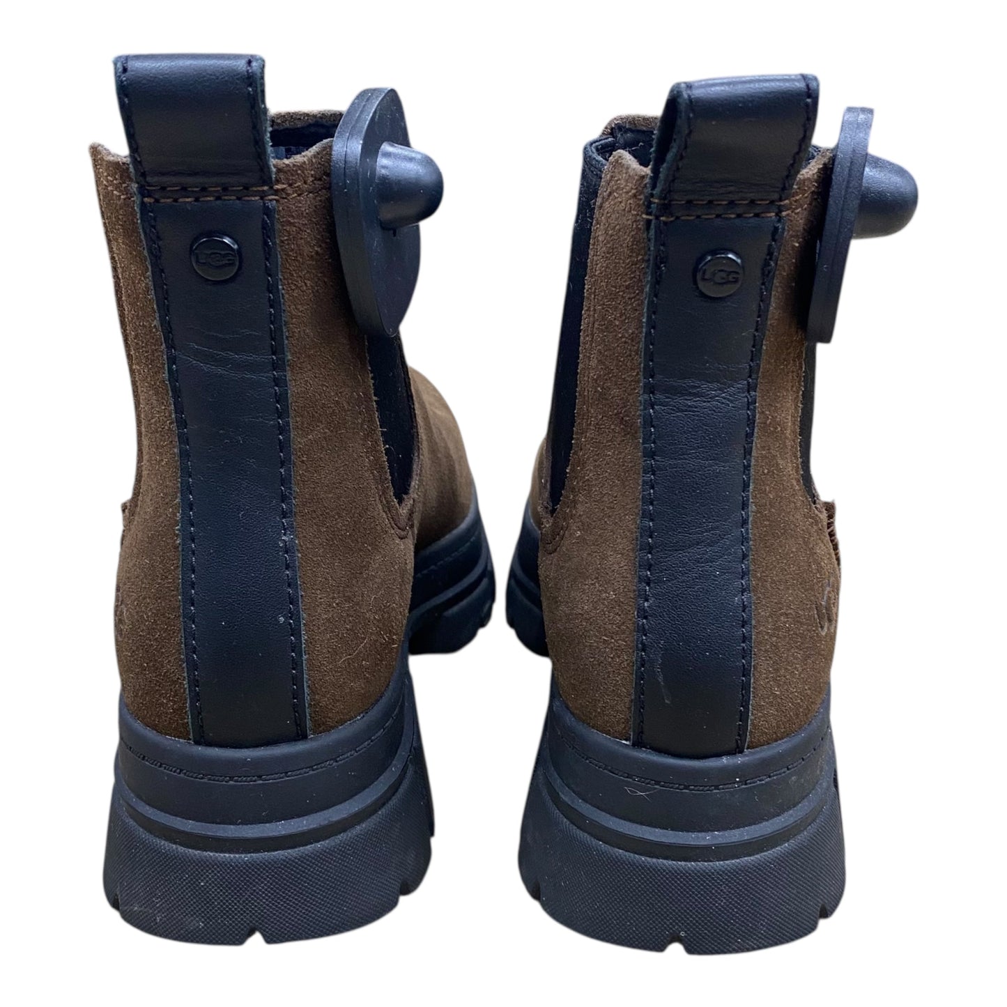 Boots Designer By Ugg In Black & Brown, Size:8.5