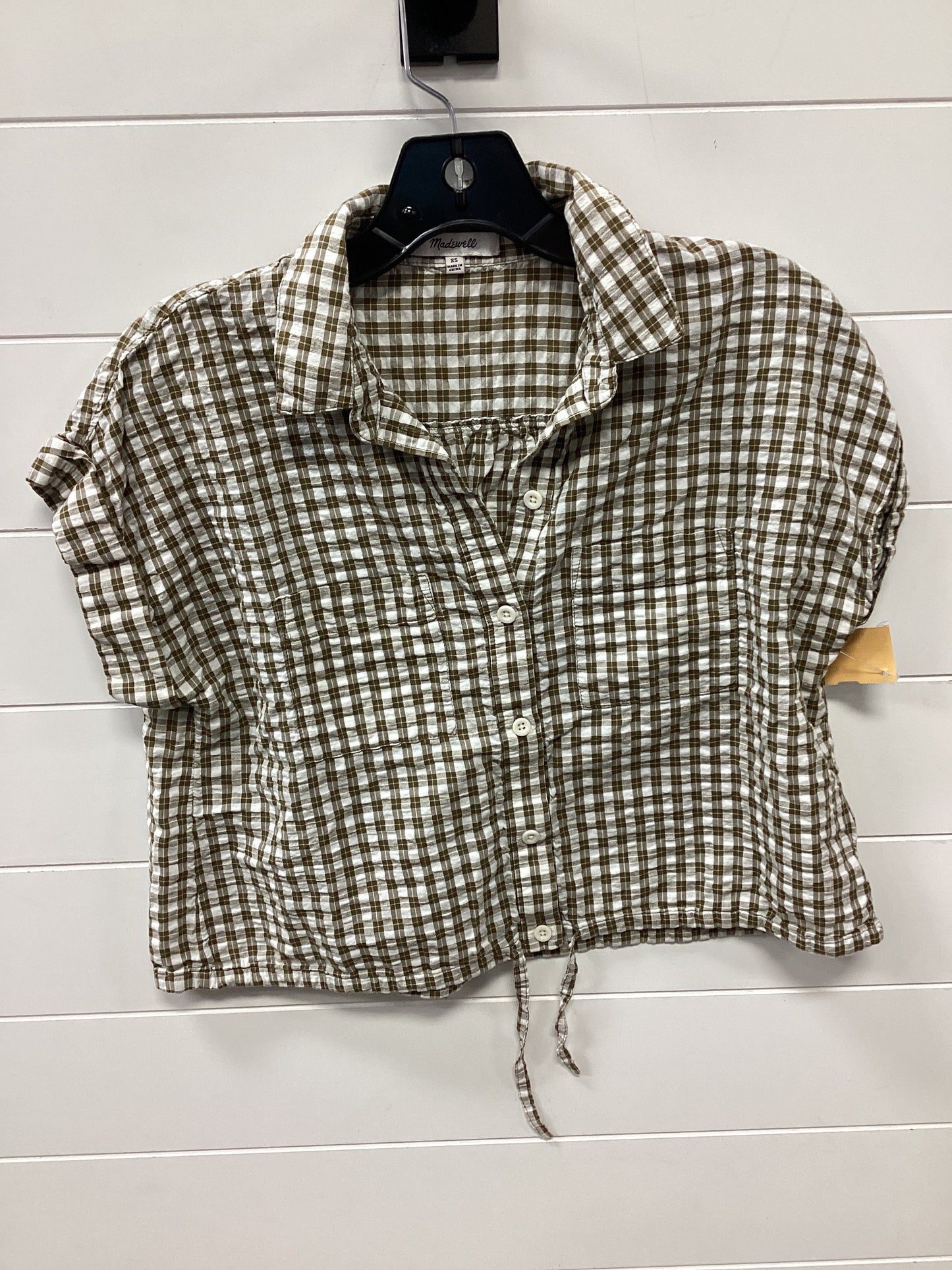 Top Ss By Madewell In Green & White, Size:Xs