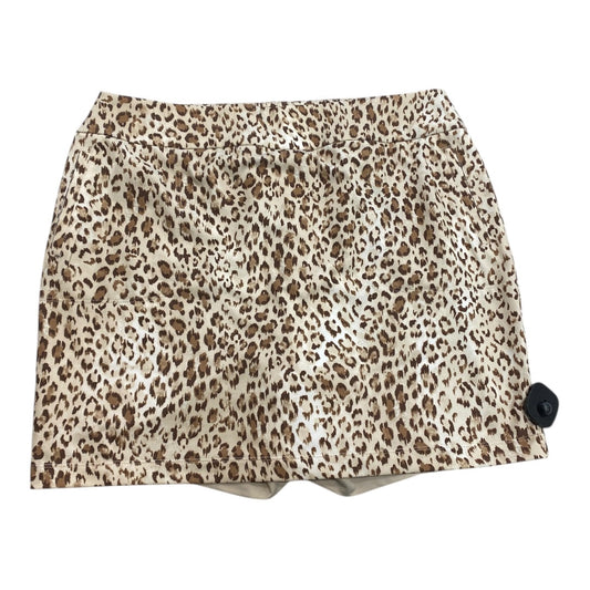 Athletic Skort By Zenergy By Chicos In Animal Print, Size:L