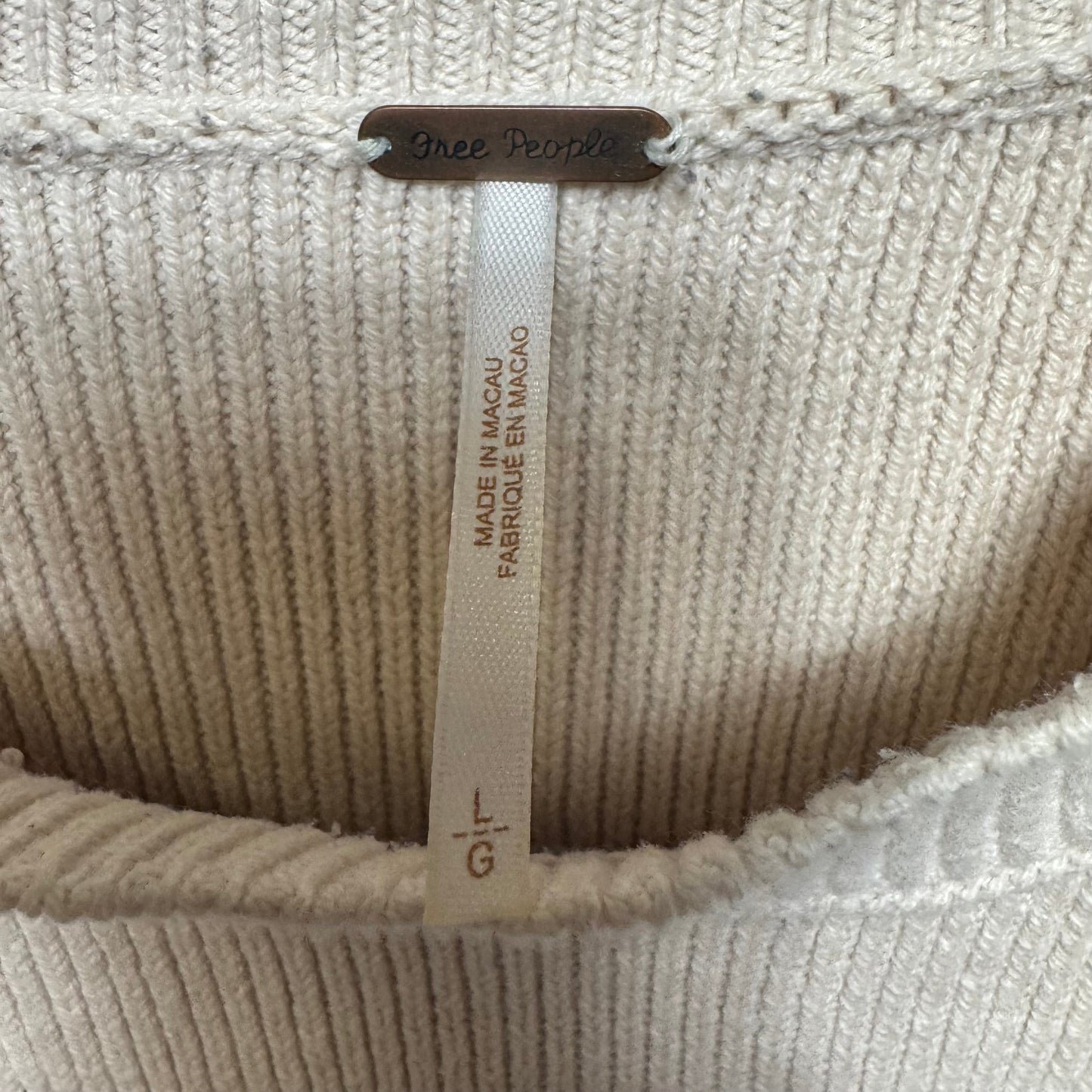 Sweater By Free People In Striped Pattern, Size: L