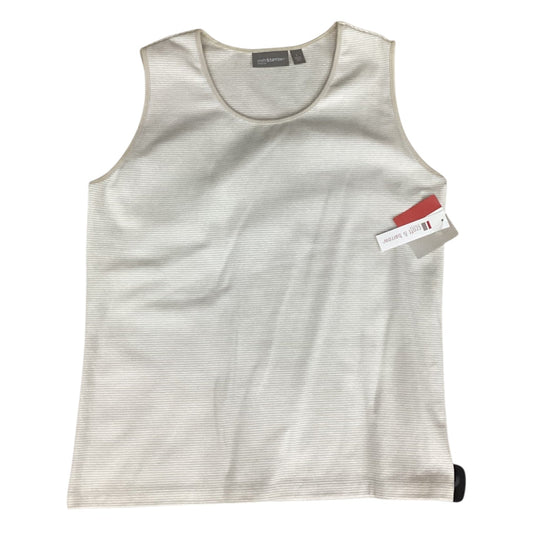 Top Sleeveless By Croft And Barrow In Brown & Tan, Size:L