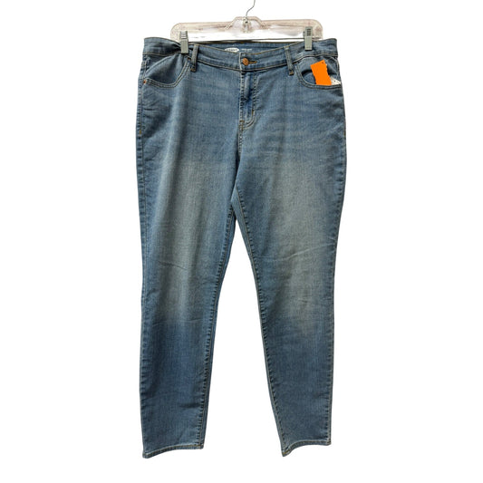 Jeans Skinny By Old Navy In Blue Denim, Size:14