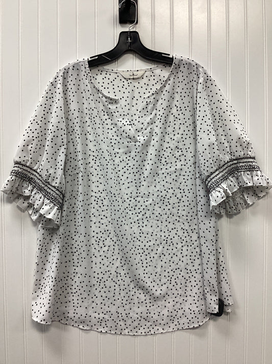 Top Ss By Clothes Mentor In White, Size:2X