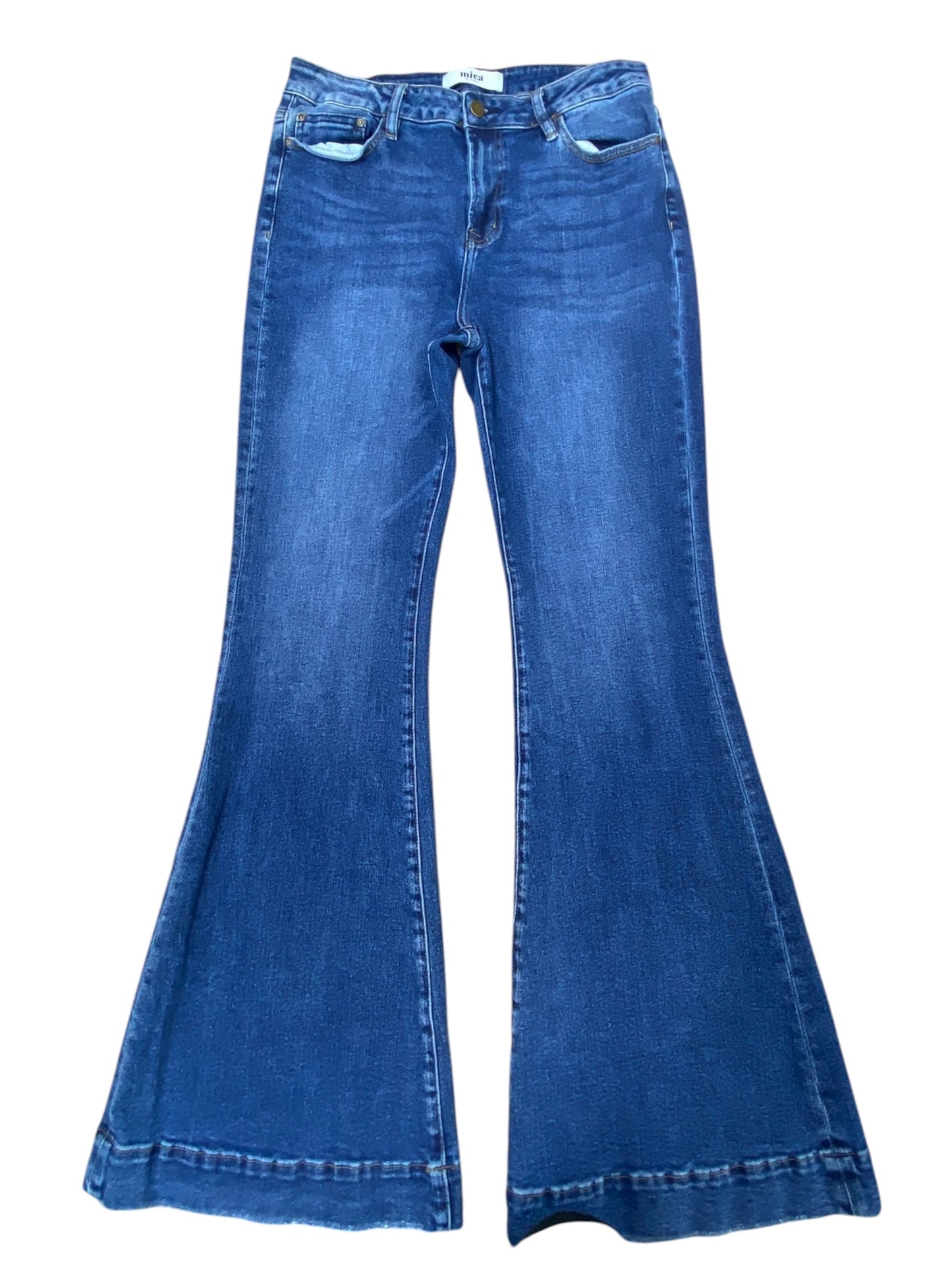 Jeans Flared By Micas In Blue Denim, Size:10