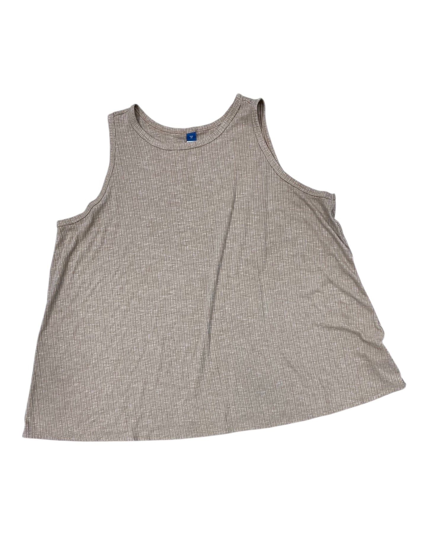 Top Sleeveless By Old Navy In Beige, Size:2X