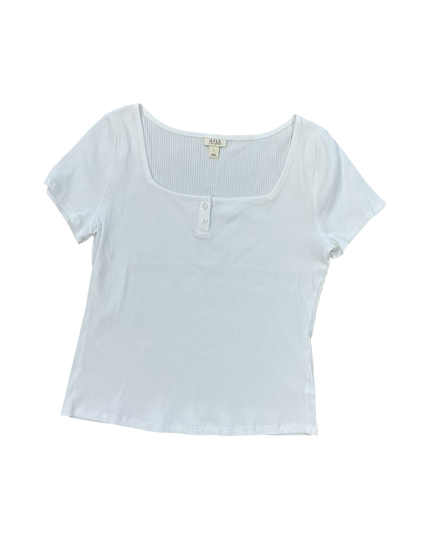 Top Ss By Ana In White, Size:L