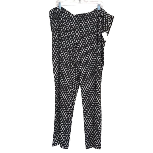 Pants Dress By J. Jill In Black & White, Size:26