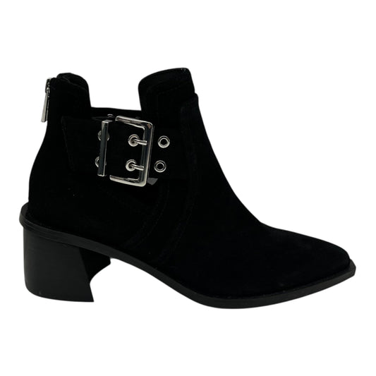 Boots Ankle Heels By Steve Madden In Black, Size:8