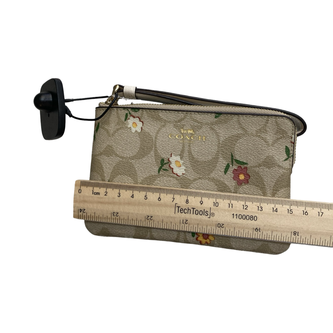 Wristlet Designer By Coach In Cream, Size:Small