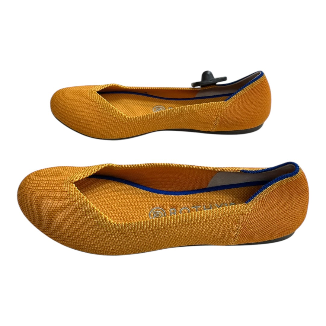 Shoes Designer By Rothys In Yellow, Size:8