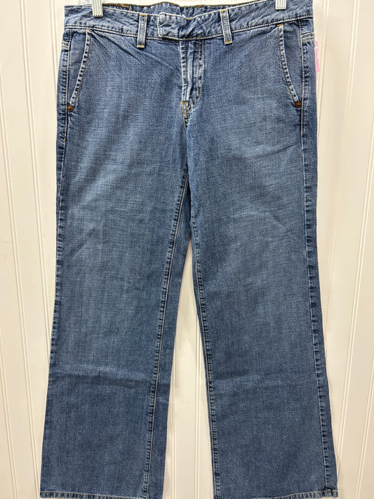 Jeans Straight By Lucky Brand In Blue Denim, Size:8