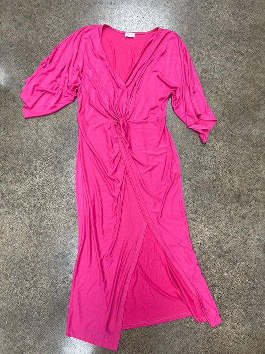 Dress Casual Maxi By Pink Lily In Pink, Size:2X