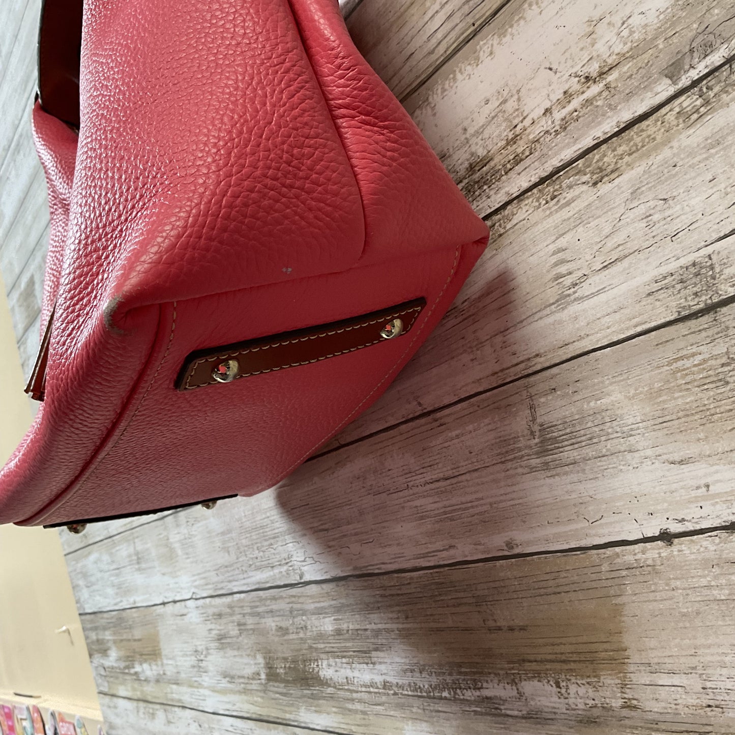 Handbag Designer By Dooney And Bourke In Pink, Size:Medium