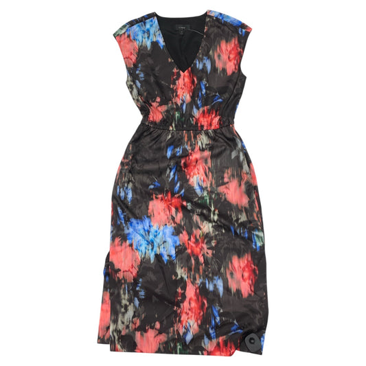 Dress Casual Midi By J. Crew In Multi, Size:4
