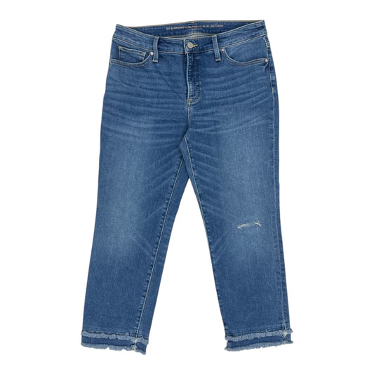 Jeans Cropped By Chicos In Blue Denim, Size:6