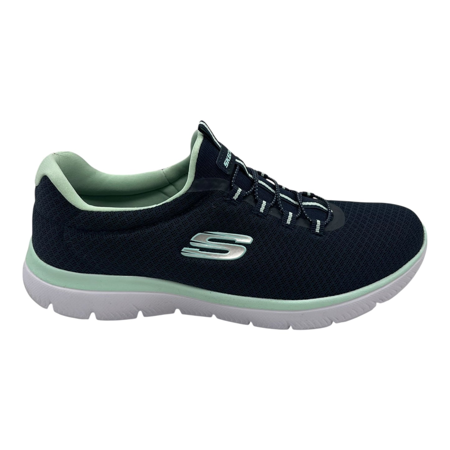 Shoes Flats By Skechers In Blue & Green, Size:8.5