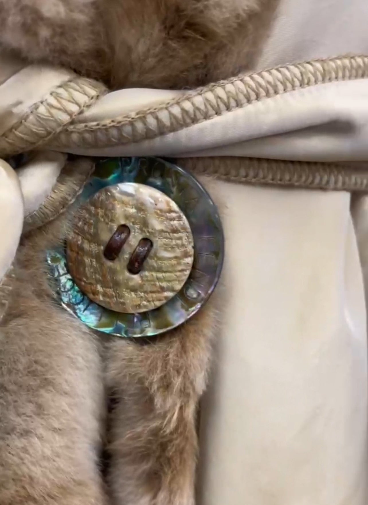 Reversible Coat Luxury Designer By Fendi In Tan, Size: M/L