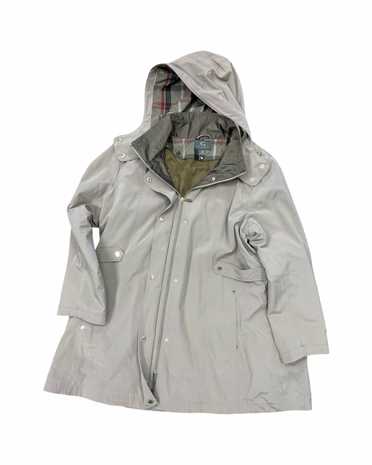 Coat Raincoat By Gallery In Brown, Size:2X