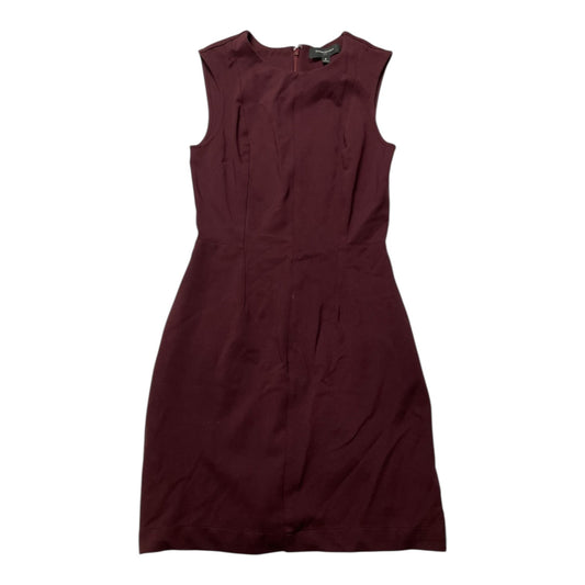 Dress Casual Midi By Banana Republic In Maroon, Size:0