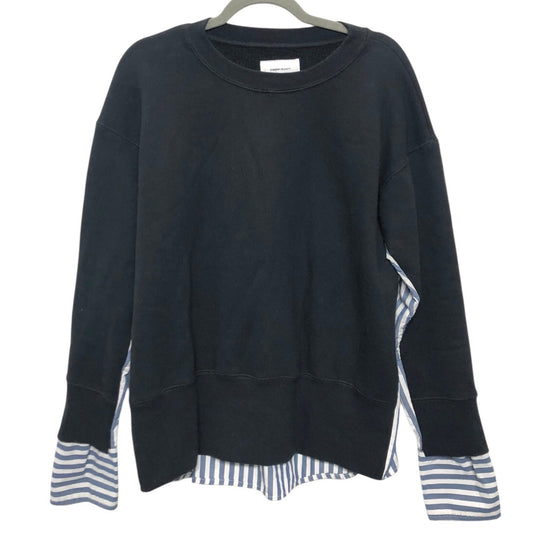 Sweatshirt Crewneck By Current Elliott In Black & Blue, Size:Xl