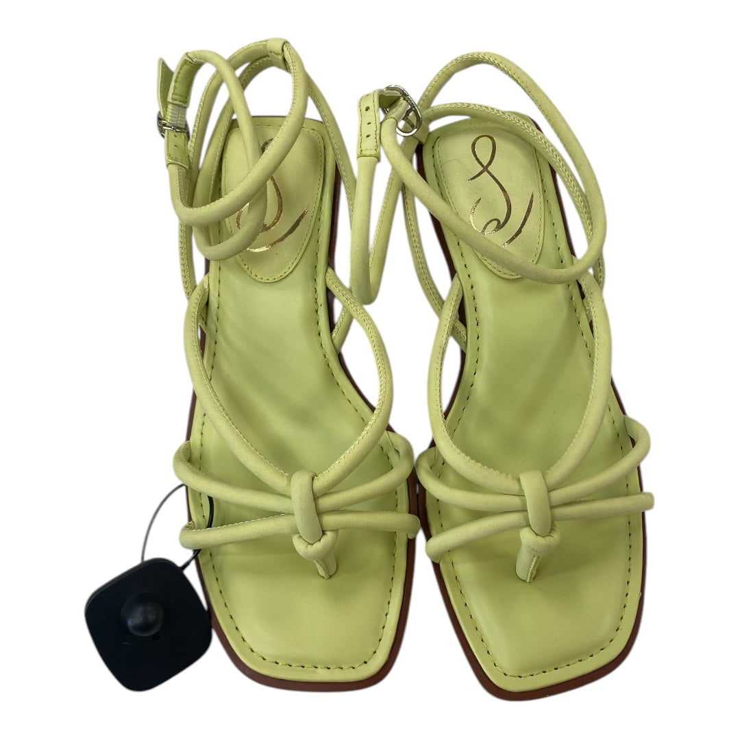 Sandals Heels Kitten By Sam Edelman In Green, Size:8