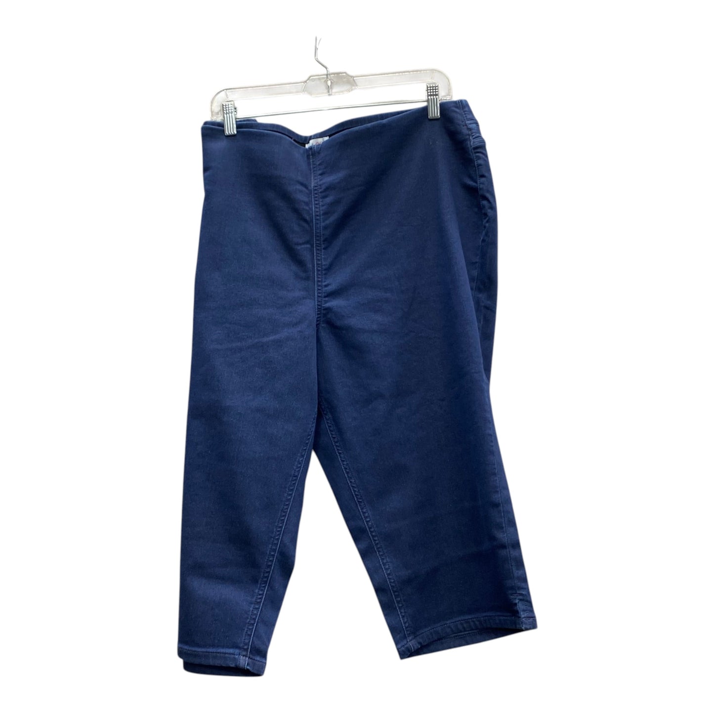 Capris By D&Co. In Blue Denim, Size:18