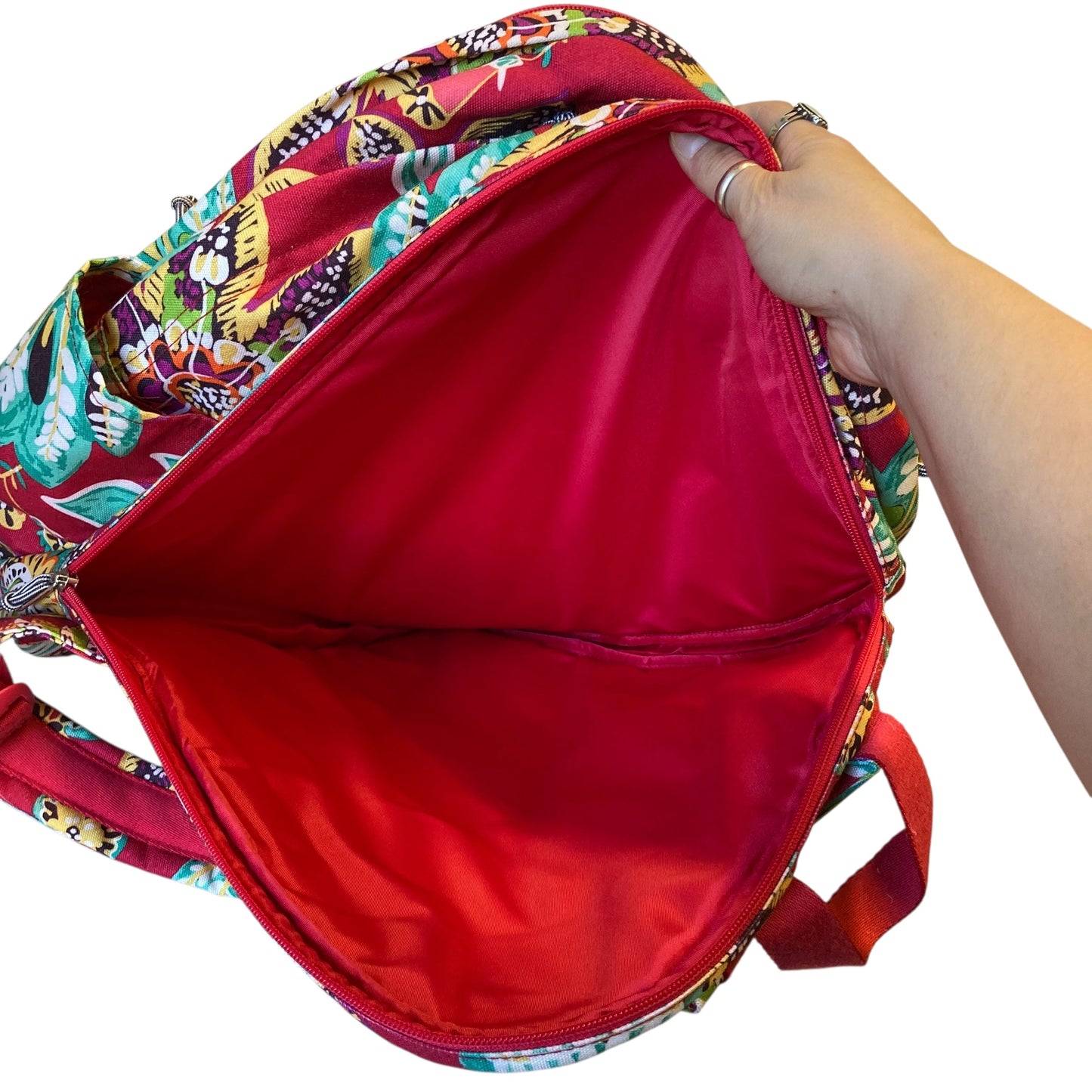 Backpack By Vera Bradley In Floral Print, Size:Large