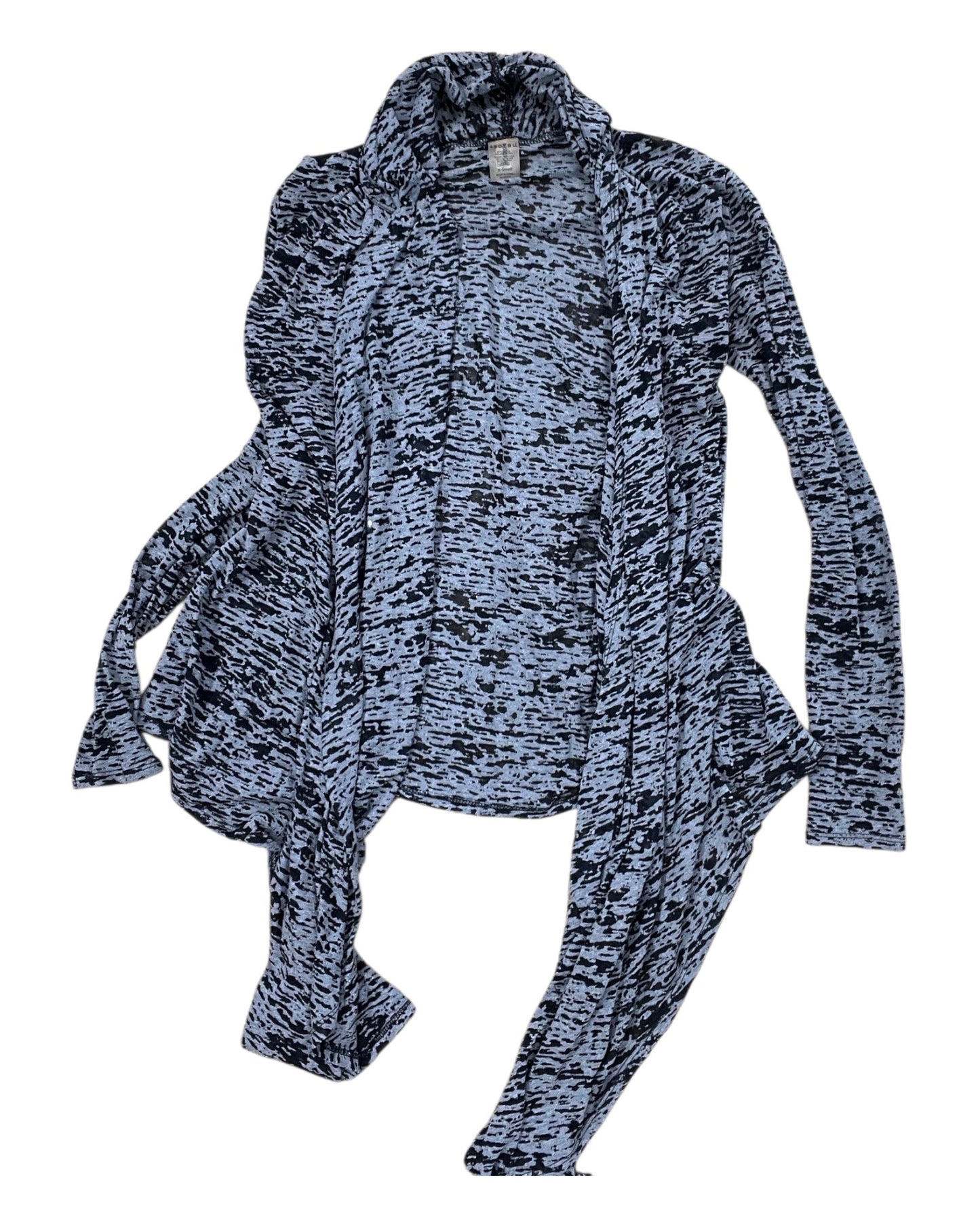 Cardigan By Soybu In Black & Grey, Size:Xs