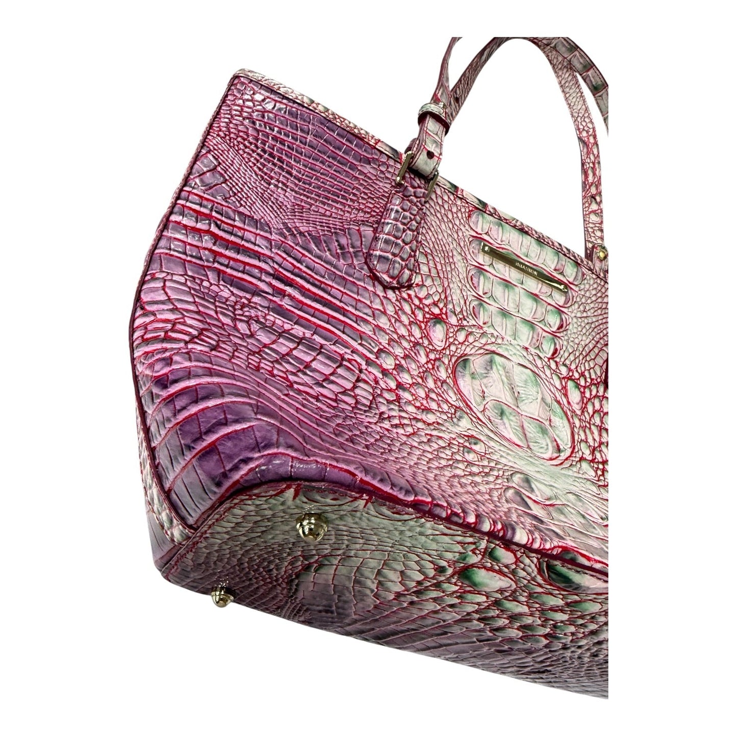 Handbag Designer By Brahmin In Purple, Size:Large